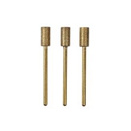 UID No. 861 [φ2.35 mm Shaft Titanium Coated Electrodeposition Diamond Bit, Cylinder Type, 0.2 x 0.4 inch (5.5 x 11 mm), 3 Pieces, #200, Titanium Coated for Superior Long Life and Durability (About 2 Times Compared to Our Company), Mini 4WD Flexible Axle 