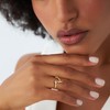Eaciy 14K Gold Plated Initial Rings Letter L Ring