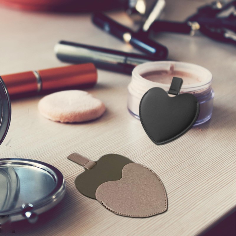 Eabdice Pack of 4 Mini Compact Mirrors, Portable Hand Mirrors,