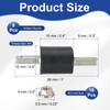 PATIKIL M3 10x10mm Rubber Insulation Mount with 8 Rubber Stud