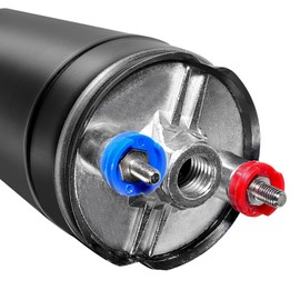 380LPH Inline External Fuel Pump, E85 - Compatible. Features 10AN Inlet w/ Check Valve, 8AN Outlet. Part #0580254044. Ideal for high - performance fuel delivery. (380LPH)