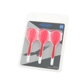 Dart Flight [Condor] Marble Small Medium Clear Red