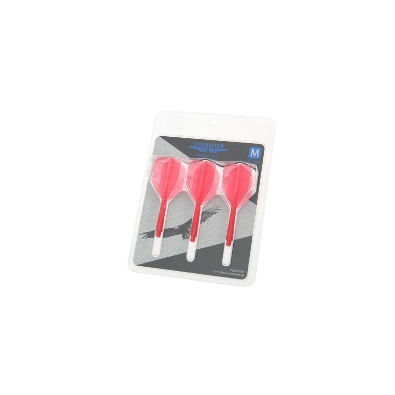 Dart Flight [Condor] Marble Small Medium Clear Red
