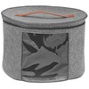 Christmas Wreath Storage Bag,Collapsible Felt Holiday Garland Container with Zipper