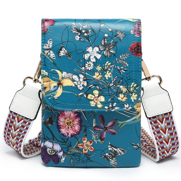 VONMAY Vegan Leather Small Crossbody Bags for Women, 11 Compartment