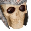Resin Soldier Skull Modeling Statue Skeleton Sculpture Home Desktop Decoration