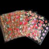 30Pcs Lips Nail Stickers for Valentine's Day 3D Gold Nail