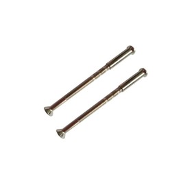 Pack of 2 M4 Door Handle Screws Chrome with Snap Off Bolt Connecting Sleeve Male to Female for Doors Handles, Knobs Escutcheons and Others