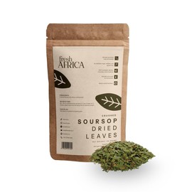 Soursop Leaves Organic | Guanabana Hojas | Graviola Dried Leaves & Tea | Soursop Tea Bags | 100% Natural Loose Leaf | Sour Sop Tea | Herbal Detox | Natural & Caffeine-Free (Crushed)