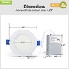 DAMINY 24 Pack 4 Inch LED Recessed Lighting with Junction