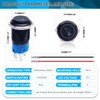 Twidec/19MM Raised Speaker Horn Momentary Push Button Switch 3/4" Mounting
