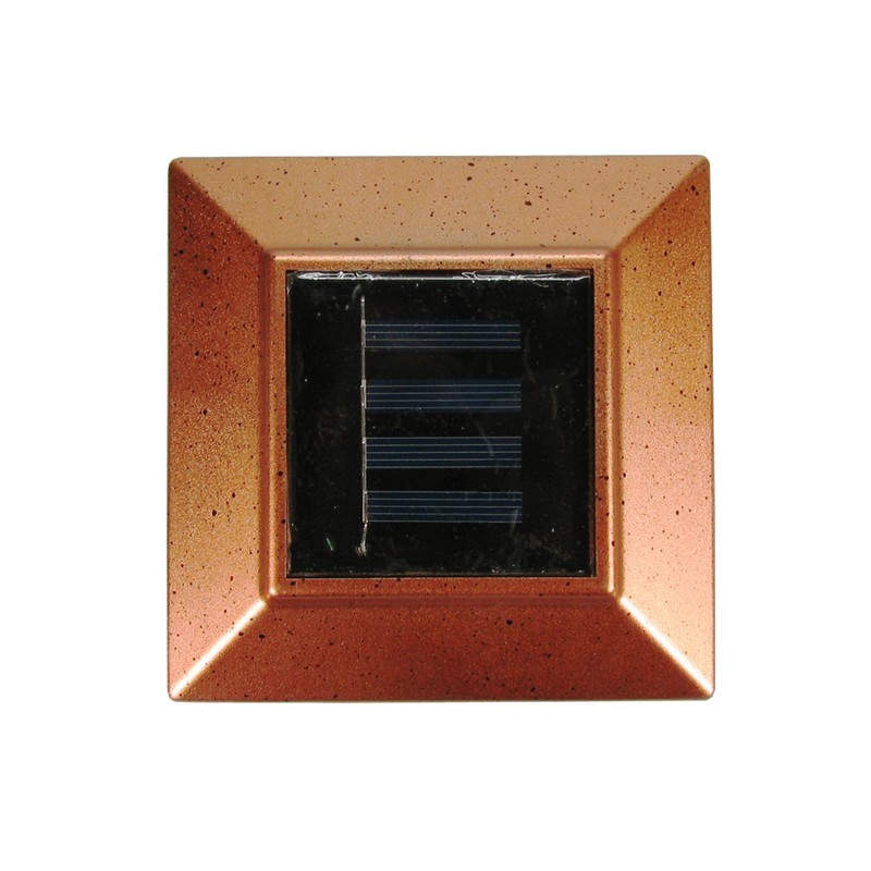 Solar Powered Post Cap Lights 4x4 inch, Set of 2,