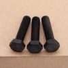 M12-1.75 x 50mm (6 pcs) Black Hexagon Head Bolt, Grade