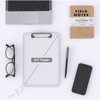 Macroclo Small Clipboards, A5 Plastic Mini Clear Clip Board for
