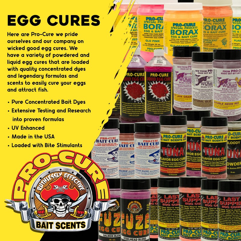 Pro-Cure Original Egg Cure, 12-Ounce, Flame Orange Fluorescent