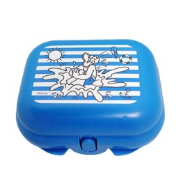 Tupperware Twin to Go Size 1 Donald Duck Blue Tin for Bread Snack Snack Box Lunch Box