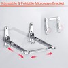 EsLuker.ly Universal Stainless Steel Microwave Oven Wall Mount Bracket with