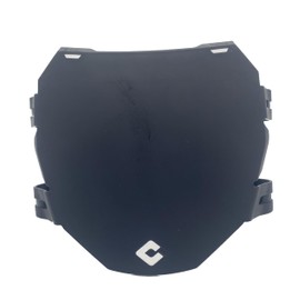 Front Number Plate Downhill E Bike/Montain Bike Front Fork Number Plate (Black, Blue, Red, Gray) Pick Your Color (Matte Black)