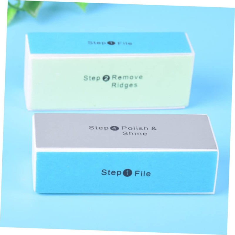 Mikinona 3sets Four-sided Nail Buffer Block Sanding File for Artwork