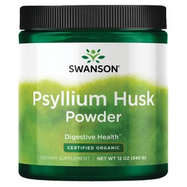 Swanson Certified Organic Psyllium Husk Powder 12 Ounce (340 g) Pwdr
