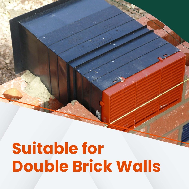 9" x 6" Cavity Wall Extension Sleeve for Air Draught