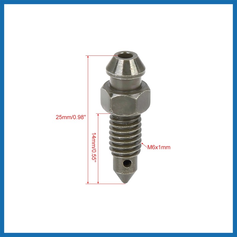 A ABSOPRO 4 pieces M6 x 1 mm hollow screw