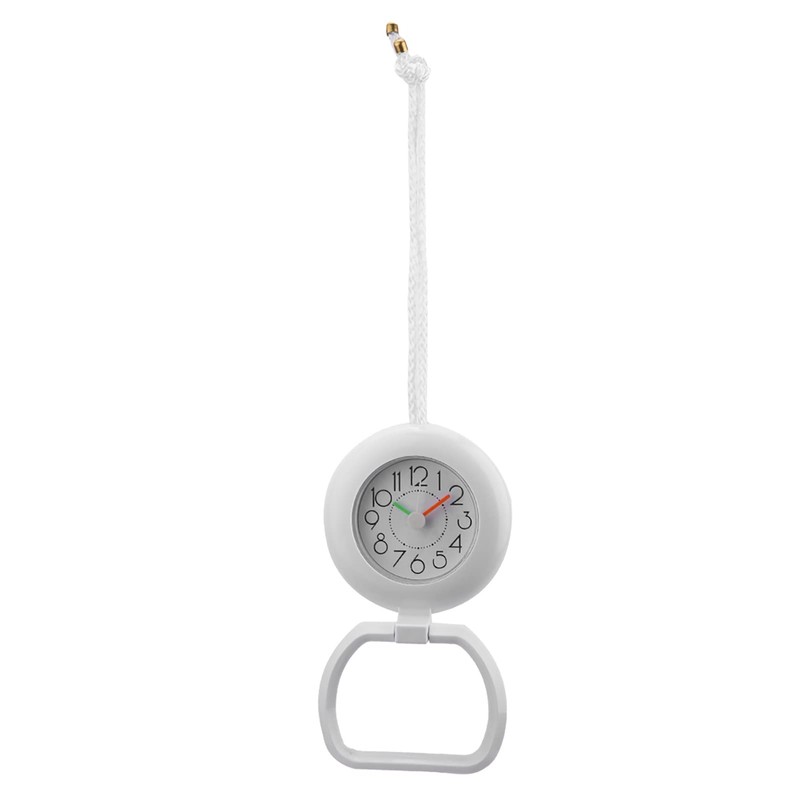 HERCHR Bathroom Hanging Clock, Waterproof Shower Clock with Rope for