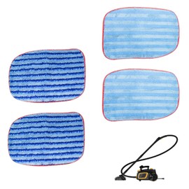 HAVANSIDY 4-Pack A1375-100/101 Microfiber Mop Pads Refills Replacement for McCulloch MC1375 and MC1385 Steam Mops, Washable Refill Pads