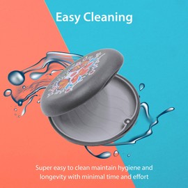 Retainer Case Pizza Party Orthodontic Case With Mirror Compatible with Invisalign Aligner Remover Tool Travel Essentials Gift for Girlfriend Boyfriend Family Kids Friends for Travel School Work