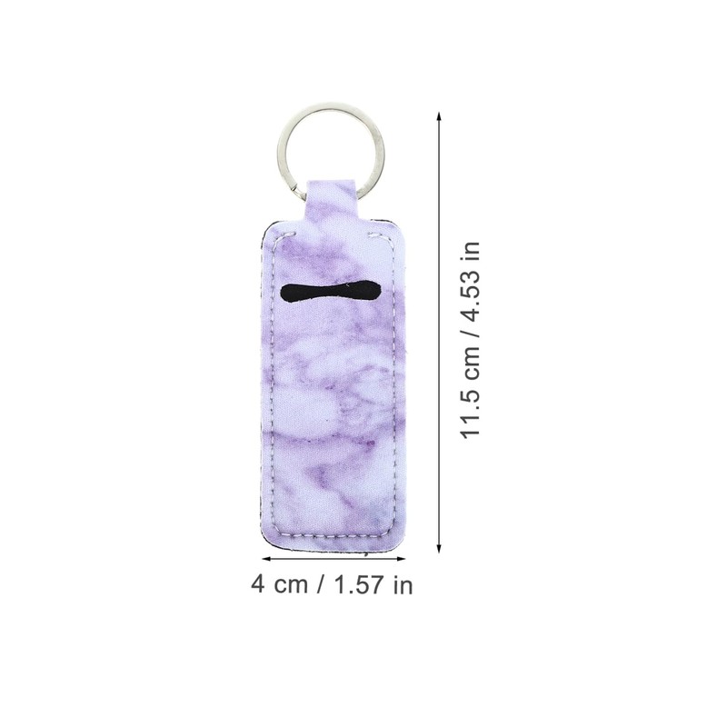 [LIFKOME] 4pcs Lipstick Bag Neoprene Key Holder Hanging Neck Lipstick