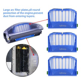 Hongfa Replacement for Roomba 614 Parts, Replenishment Kit Parts for Roomba 690 680 650 660 651 614 652 and 500 Series 595 585 564,Included Side Brush,Bristle Brush and Flexible Brush