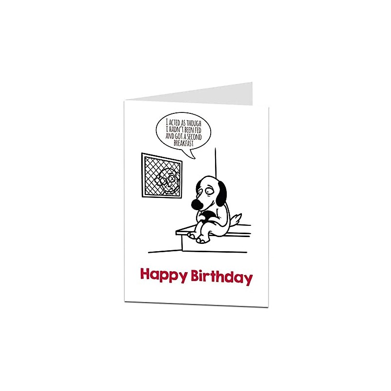 Funny Birthday Card From The Dog Confession