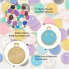 SUPERFINDINGS 96 Pieces 12 Colours Smile Face Charms Alloy Enamel
