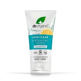 Dr Organic, Organic Skin Clear Face Scrub , Natural , Vegan , Cruelty Free , Paraben & SLS Free , Exfoliating , 150ml