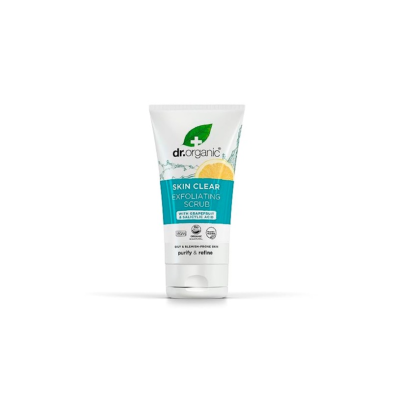 Dr Organic, Organic Skin Clear Face Scrub , Natural ,
