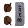 OPULIZE Sol Sun Spacer Glasses Retro Round Matt Gold Men
