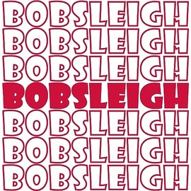 SEC Apparel Bobsleigh Iron On Patches Decals Transfers Applique Letters for t Shirts Fabric Clothing DIY Decorative 1 | (Bobsleigh)