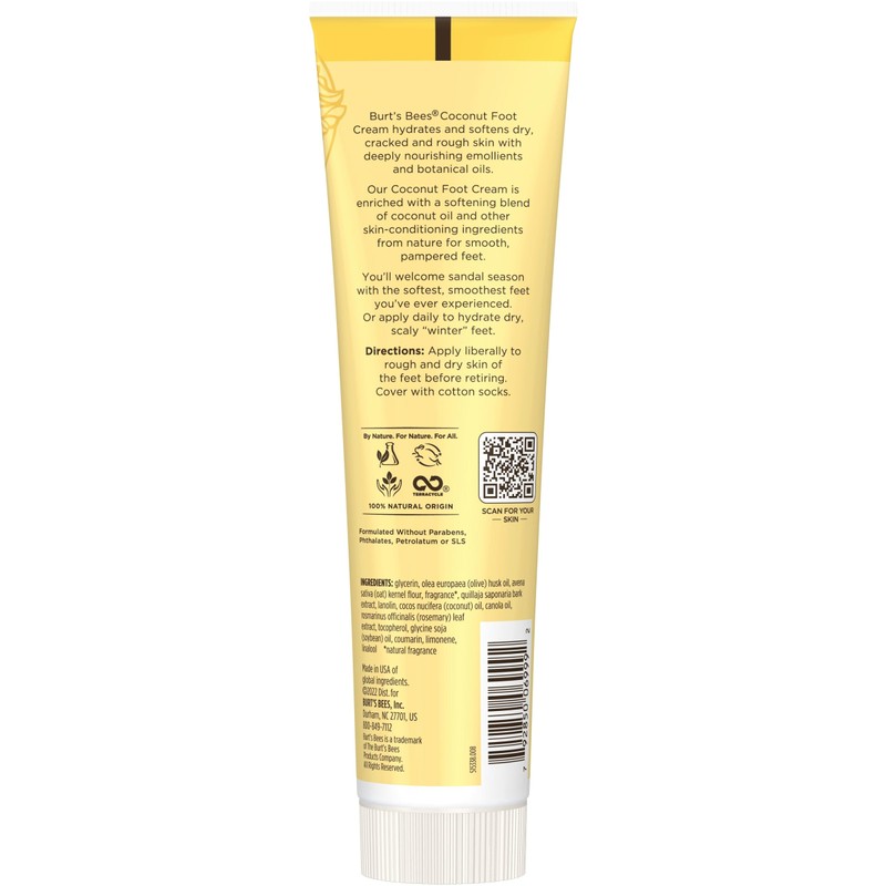 Burt's Bees Softening Foot Cream with Coconut Oil and Soap