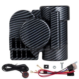 Train Horn Kit - 150DB Air Horn for Car, Motorcycle, Truck, Boat, & Pickup - 12V Super Loud horn with button, Motorbike-Compatible