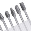One Set 10 Tungsten Steel Carbide Burrs for Rotary Tool