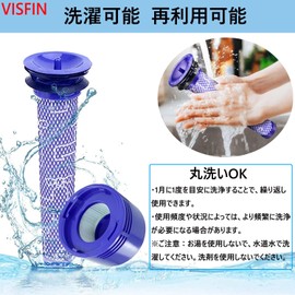 VISFIN Dyson Vacuum Filter V 7 V 8 (H11 SV 10 SV 11) Series Vacuum Filter Replacement for Vacuum Filter and Cylinder Motor Filter