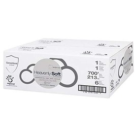 Paper Towels Hardwound Roll, Heavenly Soft Standard, White, Recycled 700', for HyTech Dispensers, Papernet 410113, Box of 6