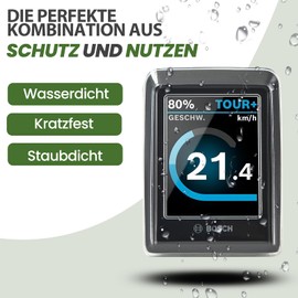 Petellow Protective Case for Bosch Kiox 300 Display - Screen Protector for E-Bike Display Kiox 300 from Scratches and Impacts - Transparent Protective Cover Case