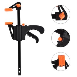 One-Handed Clamps Set of 10 Screw Clamps Tensioners, Clamps & Tensioners Clamping Clamps Quick Release Clamp Steel and Nylon for Woodworking Precise Fixing of Wood Workpieces