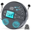 Reproductor De Cd Portátil Afu Cd-35g Con Bluetooth Y Baterí Gris