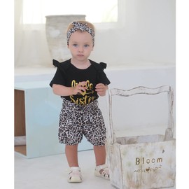 BIRTHDAY SHARK Big Sister Little Sister Matching Outfits Matching Sister Outfits Matching Outfits for Girls (Black-Little Sister,6-12 Months)