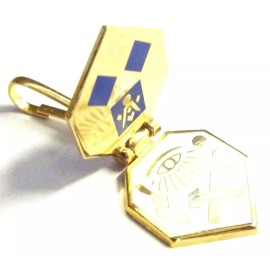 Masonic HINGE FLIP Trowel Slipper Gavel Tools Euclids Problem ZIPPER PULL CLIP