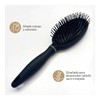 Cepillo para cabello PERKS Signature Professional Series Acolchonado ovalado, negro