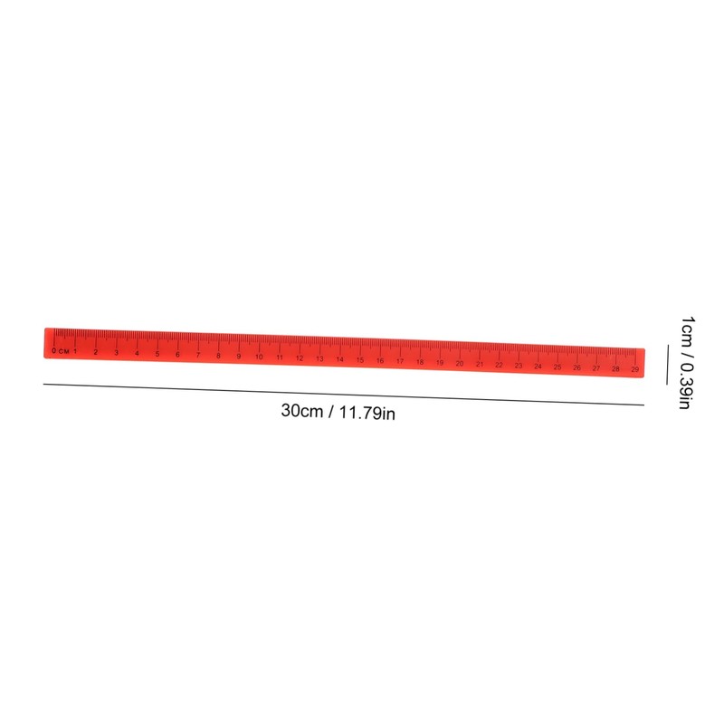 Gatuida 5Pcs Magnetic Plastic Ruler for Students Multi Function Measuring