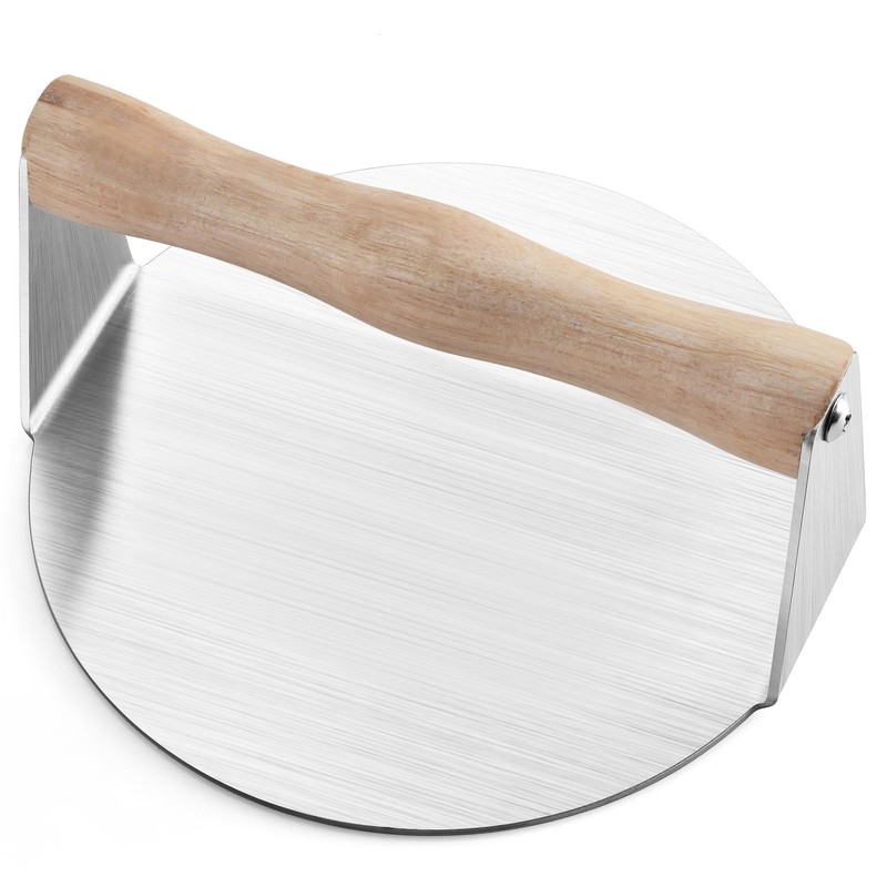 Smash Burger Press 6 inch Round Burger Smasher, Professional Griddle